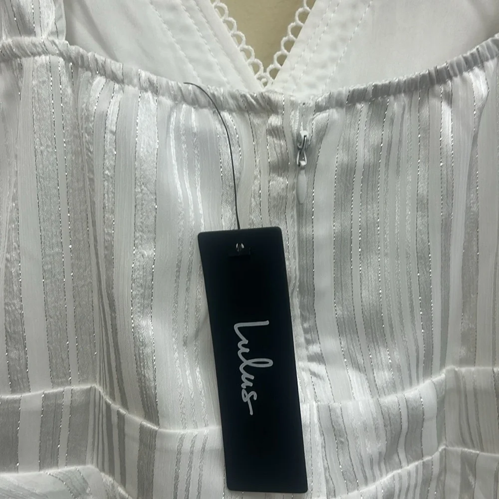 Lulus White High Low Dress NWT - Picture 8 of 8